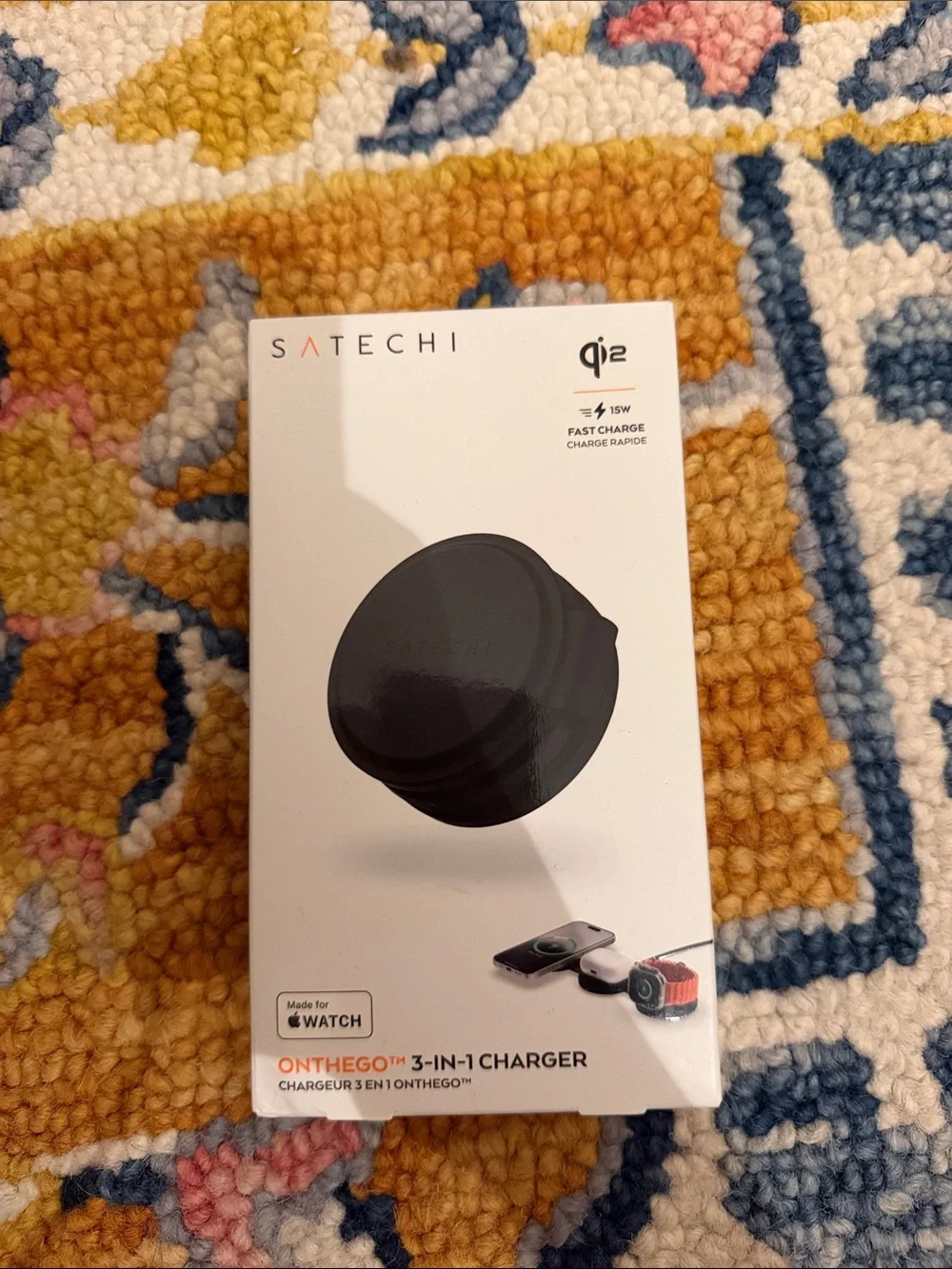 OnTheGo 3-in-1 Fast Wireless Charger - Black